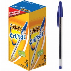 CANETA BIC CRISTAL AZUL UN